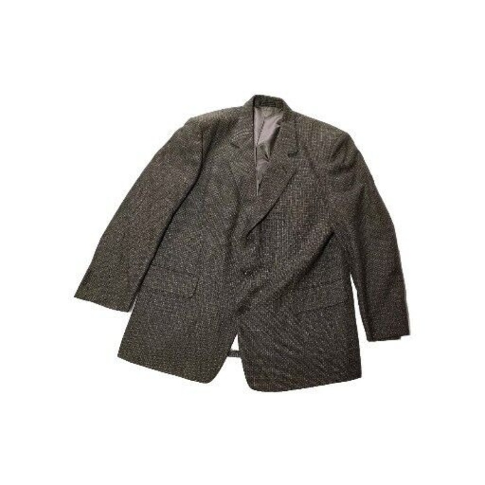 Claudio Morelli Green Tweed 3 Button 44 Regular Blazer Full Liner Non Vented